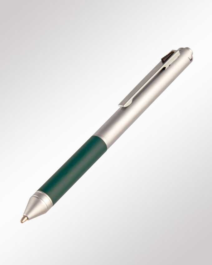 Harmel Multi-Pen mattchrom grün 4fach Kugelschreiber