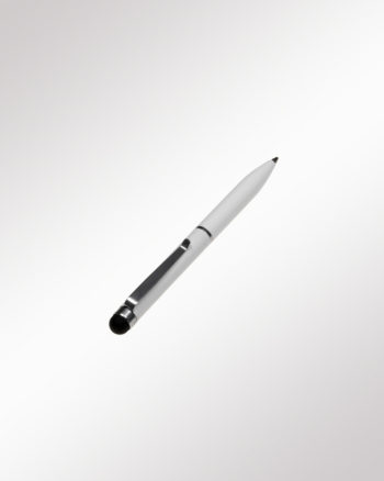 Lindauer Touchpen Kugelschreiber mini weiss Rueckansicht