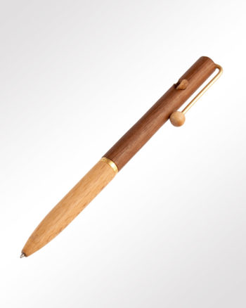 Lino Kugelschreiber Holz zweifarbig Vorderseite