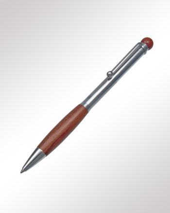 Ecobra Drehkugelschreiber Locarno chrom Holz