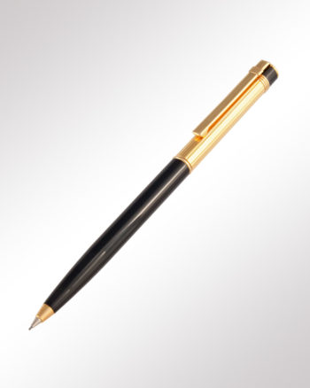 Diplomat Drehbleistift Attache Lack schwarz gold