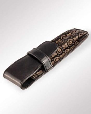 Papoutsi-SchlaufenEtui 2 Stifte Ornamente schwarz