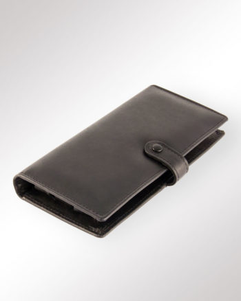 KlappEtui 3 Stifte Kunstleder schwarz (geschlossen)