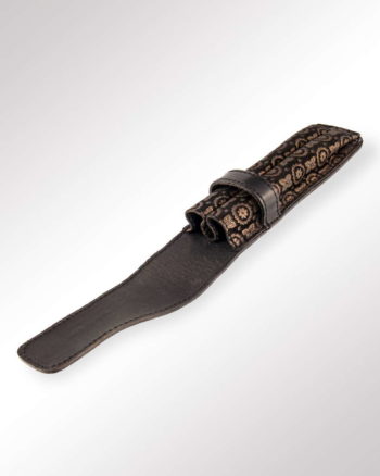 Papoutsi-SchlaufenEtui 2 Stifte Ornamente schwarz geöffnet