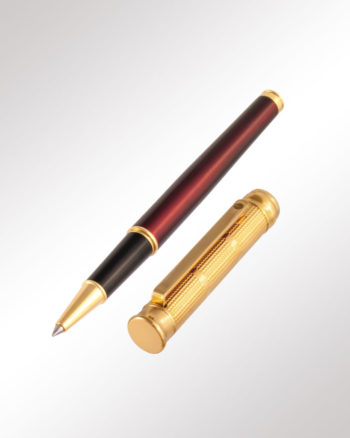 Ecobra Tintenroller Venezia Lack rot gold (geöffnet)