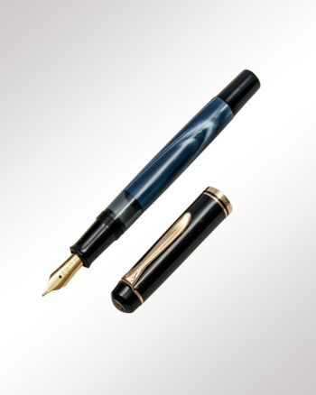 Pelikan Kolbenfüller M200 blau marmoriert