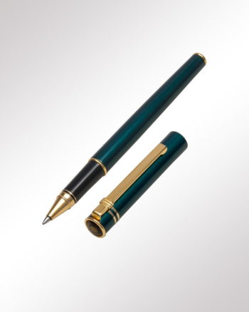 Diplomat Tintenroller Attache Lack grün metallic (geöffnet)