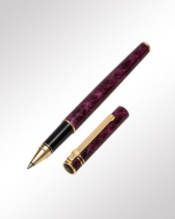 Diplomat Tintenroller Attache Lack burgund marmoriert