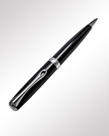 Diplomat Drehkugelschreiber Excellence A Lack schwarz silber (Rückansicht)