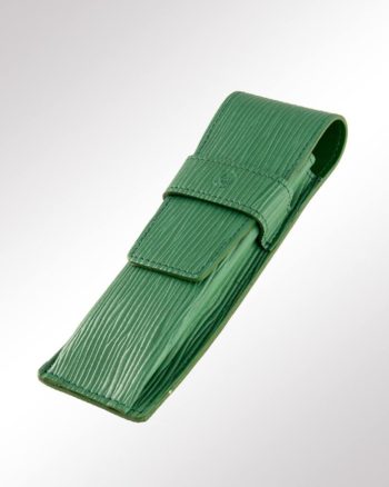 Pelikan SchlaufenEtui 2-fach Leder grün (geschlossen)