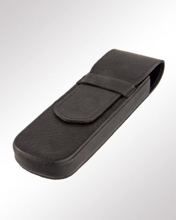 SchlaufenEtui 3-fach Leder dunkelbraun (geschlossen)