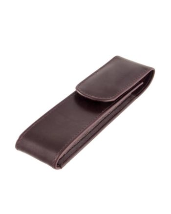 SchlaufenEtui 2-fach Leder burgund (geschlossen)