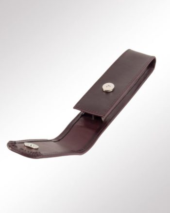 SchlaufenEtui 2-fach Leder burgund (geöffnet)