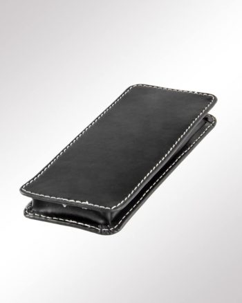 SteckEtui 3-fach Leder schwarz (Rückansicht)