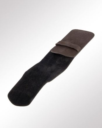 SchlaufenEtui 3-fach Wasserbüffelleder (geöffnet)