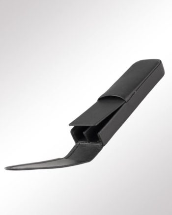 Wünsch SchlaufenEtui 2-fach Leder schwarz (geöffnet)