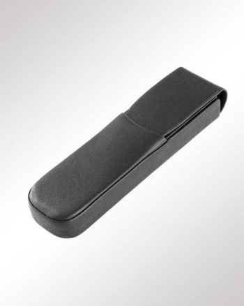 Wünsch SchlaufenEtui 2-fach Leder schwarz (geschlossen)