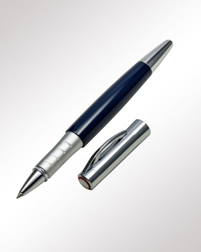 Rotring Tintenroller Initial blau glänzend (geöffnet)
