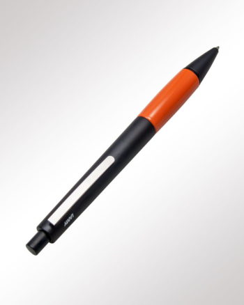 Lamy Druckkugelschreiber Accent schwarzchrom orange - Rückansicht